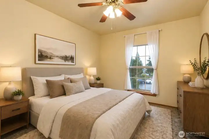 Bedroom 1 virtually staged