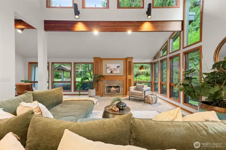 Frequent wildlife sightings seen from your living area