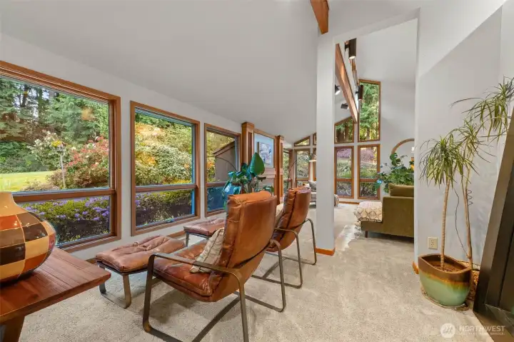 No shortage of spots to enjoy your morning coffee or wind down with a glass of wine and a view