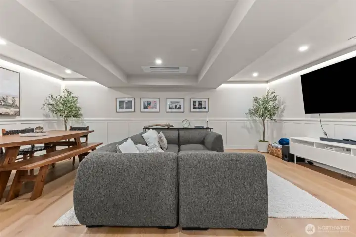 Completely updated movie/game room