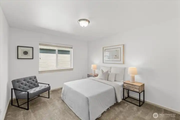 Comfortable fourth bedroom.