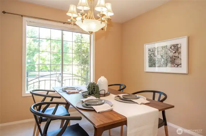 Dining Room with plenty of room for gatherings