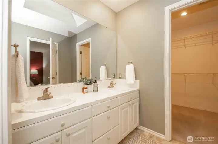 Large interior closet for main suite