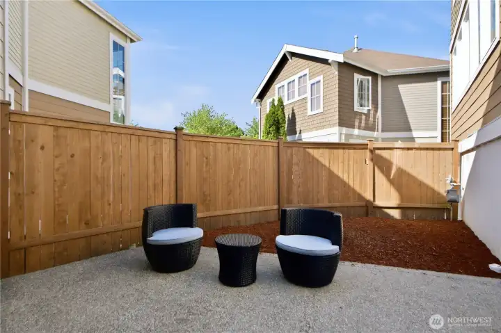 Private patio