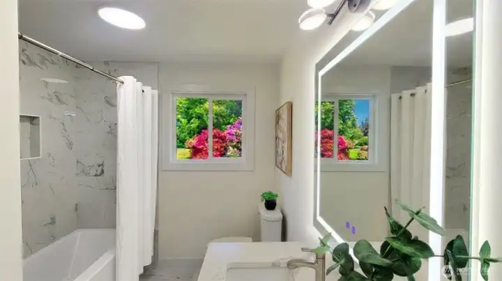 Nice Fully tiled Bathtub