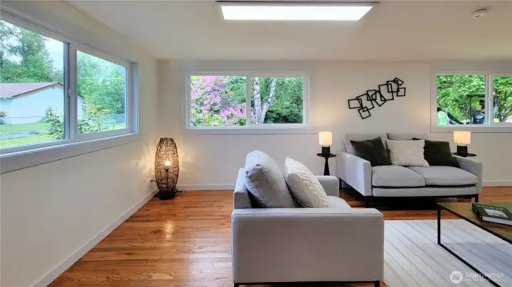 Family Room off Dining Room and Kitchen