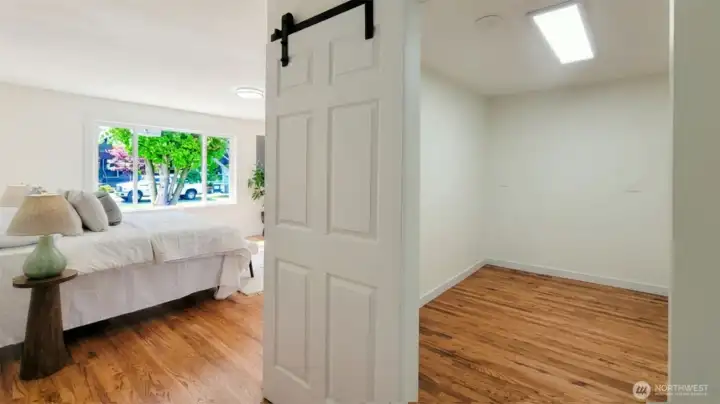 Walk-in closet or office