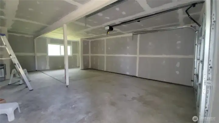 Large finished garage