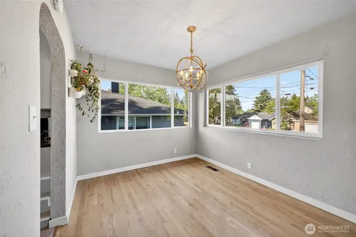 Look at all these windows and gorgeous floors continue