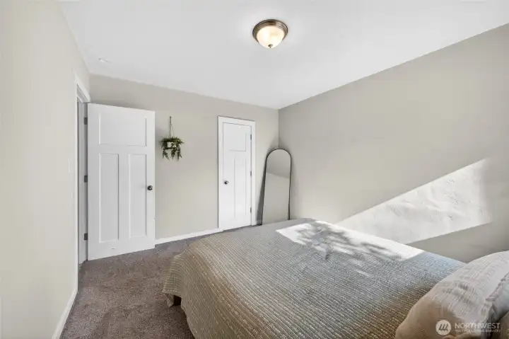 Nice sized room with extended closet
