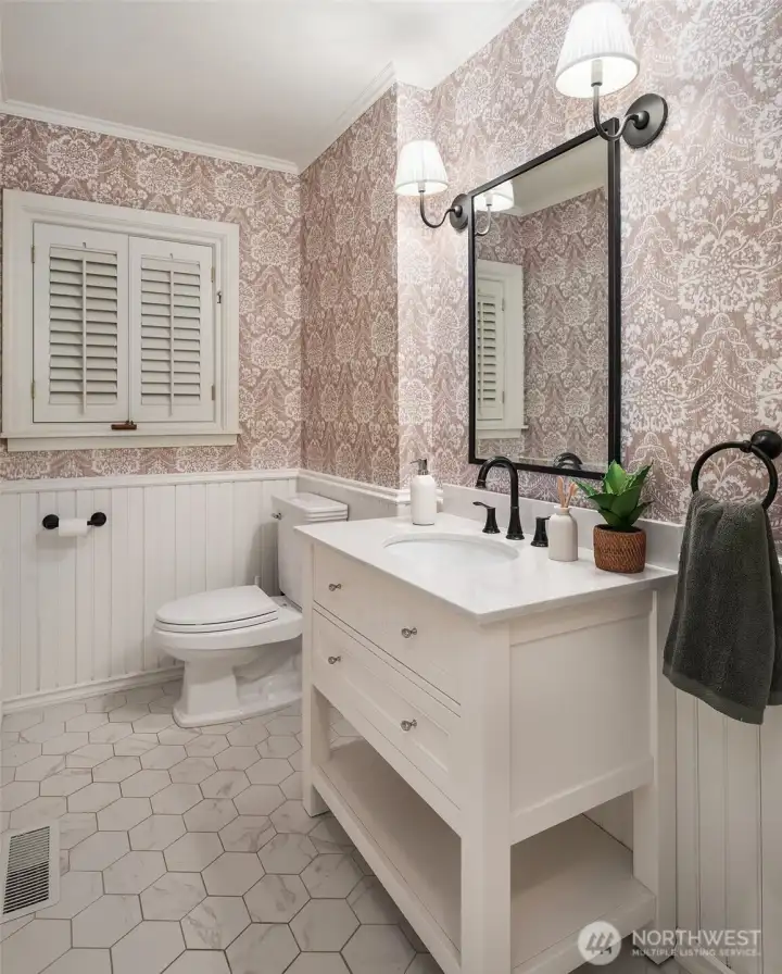 Main floor powder room