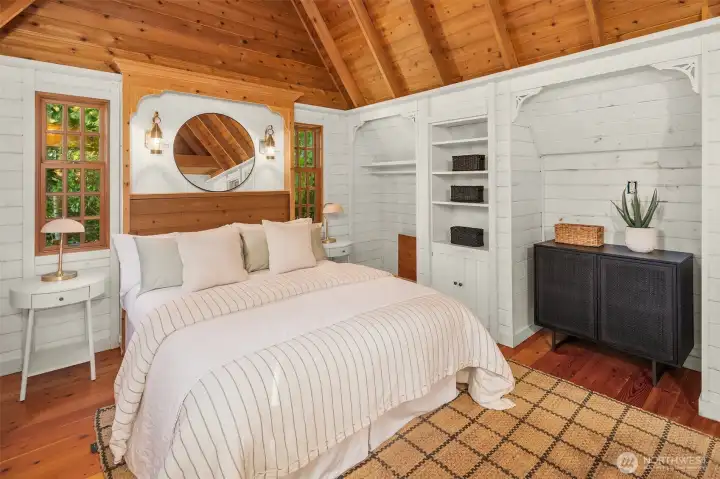 Comfortable sleeping quarters designed for privacy and relaxation.
