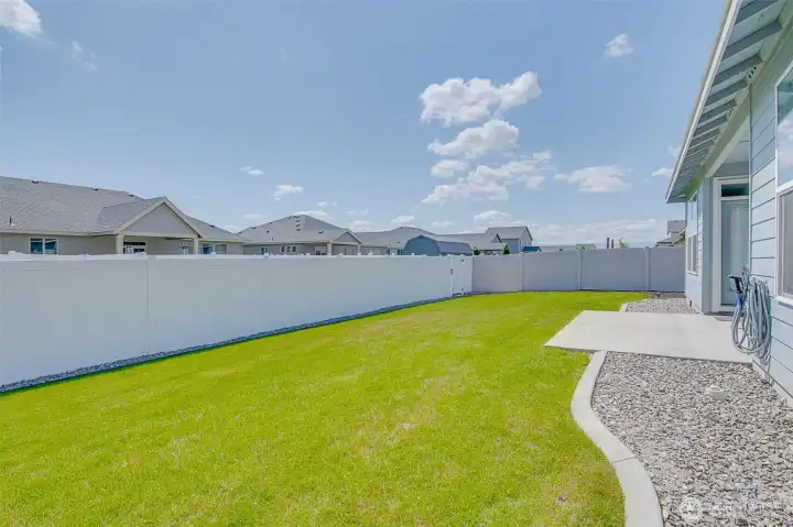 Backyard looking West