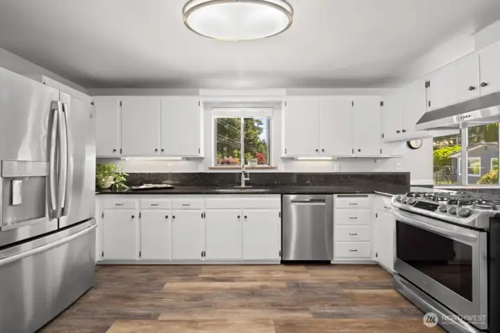Functional kitchen with SS appliances