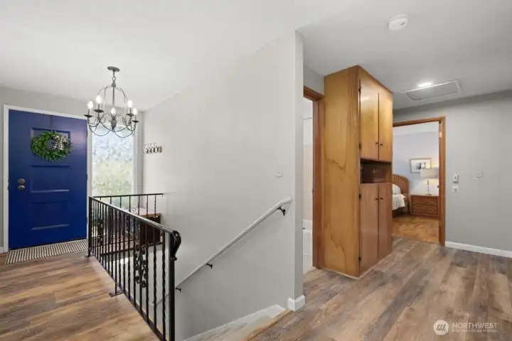 Front entry with access to the basement