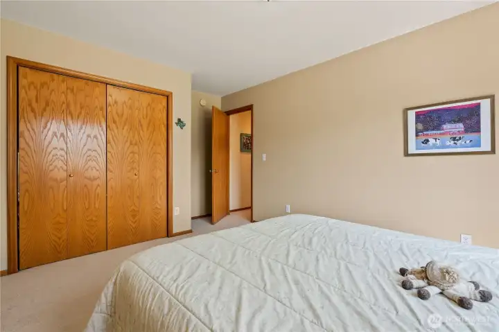 Alternate view highlighting the spacious third bedroom and oversized closet.