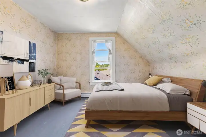 Bedroom 3 - virtually staged Bedroom 3 - virtually staged