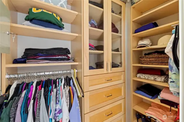 Closet system for the organized at heart.