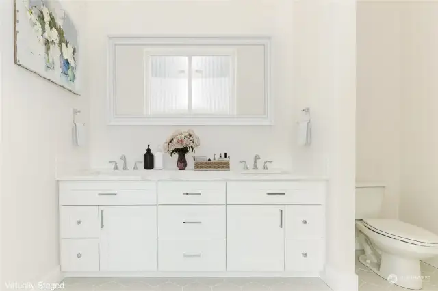 Virtually staged photos of same home plan for representative purposes