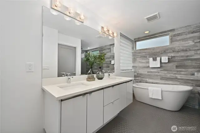 Heated floors here with energy efficient radiant heat.