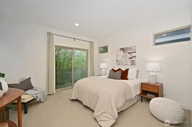 Bedroom #3 is on the lower floor.