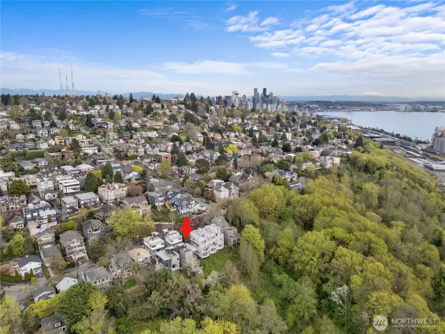 Close to Queen Anne coffee shops and restaurants as well.