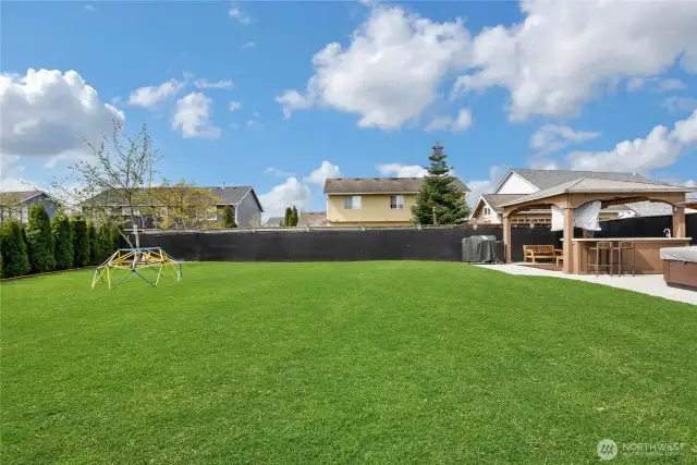 Backyard fit for entertaining.