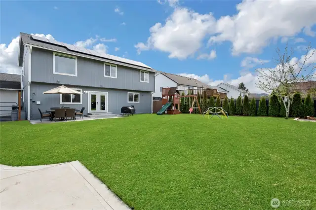 Backyard fit for entertaining.