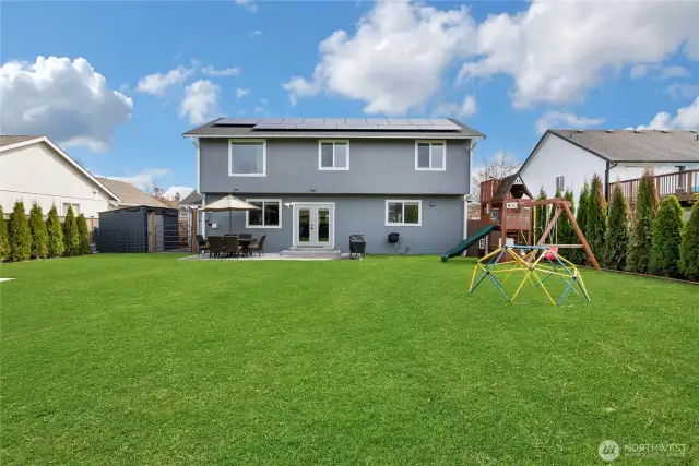 Backyard fit for entertaining.