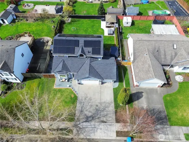 13+ KW Solar System generating your own power right on your roof. WHICH! The roof is rated for 50 Years and was just installed.