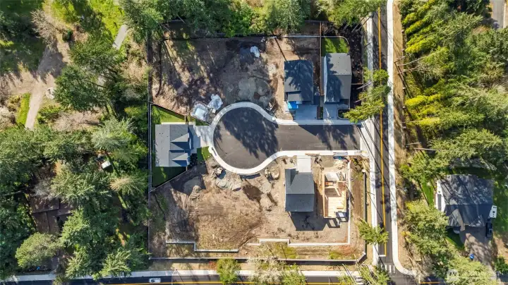 Small cul-de-sac of just 11 homes.