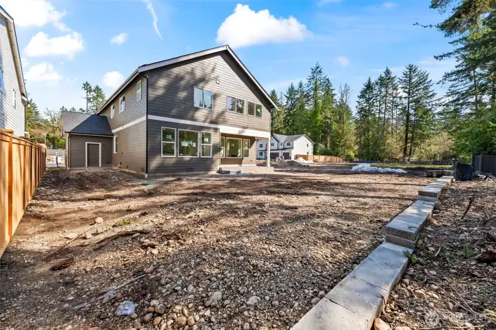 Good sized back yard!