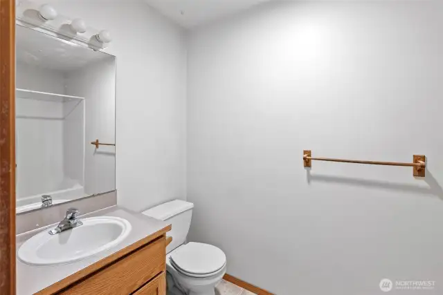 Full bath on the second floor