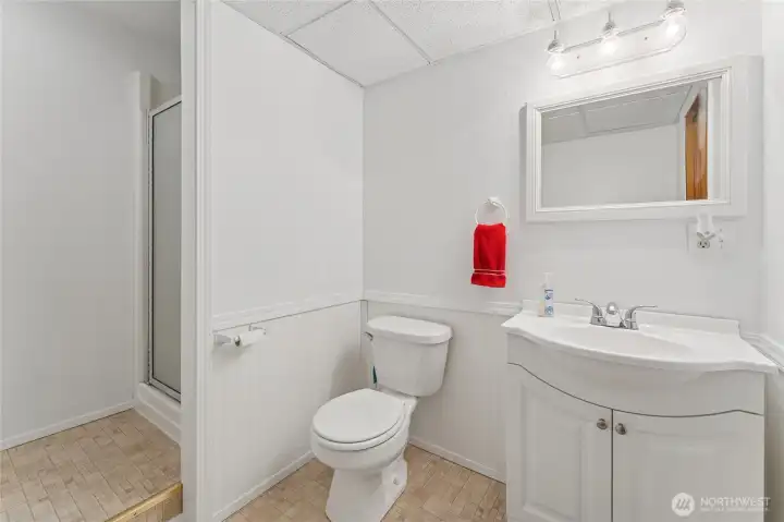 Downstairs 3/4 bathroom