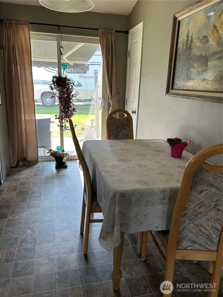 Dining area with exit to patio