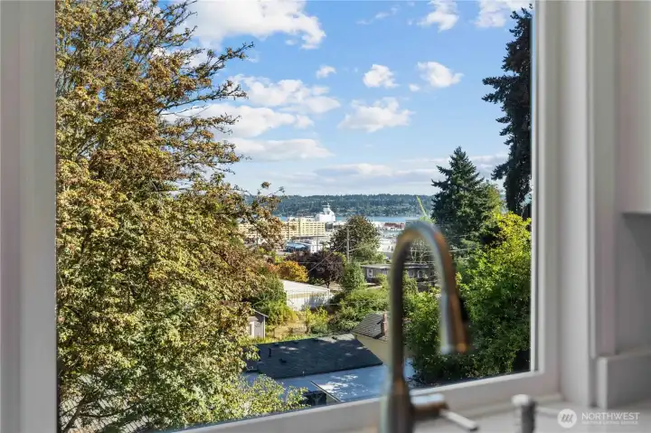Beautiful views from every window at the back of the home.