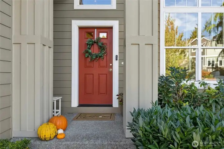 Welcome guests on your lovely covered porch