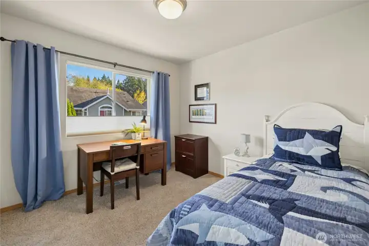 2nd Bedroom with large sunny window and closet