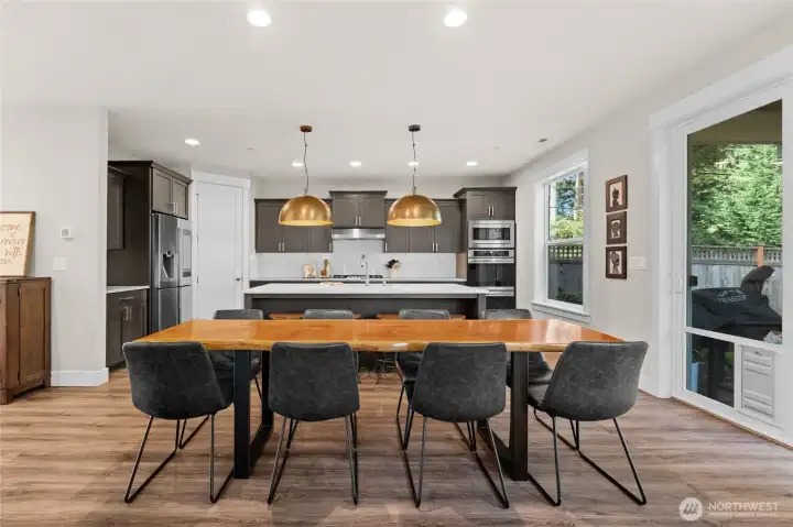 Thoughtfully designed with pets in mind, a custom backyard entry allows your furry friend to explore inside and out with ease.