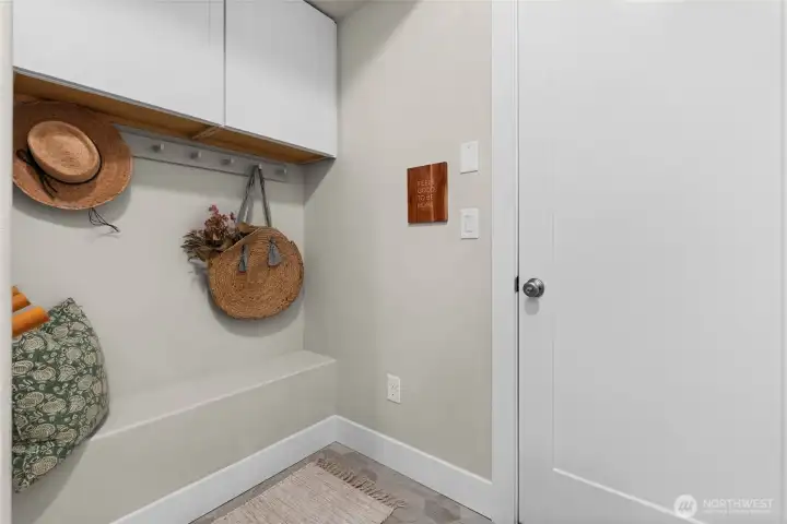 Keep organized with this space designed for every day essentials.