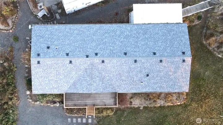 View of new roof!