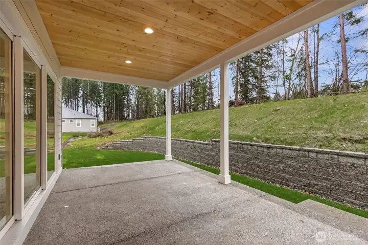 Covered back patio