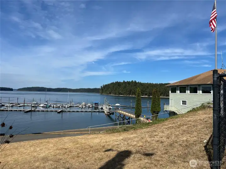 community club house and docks