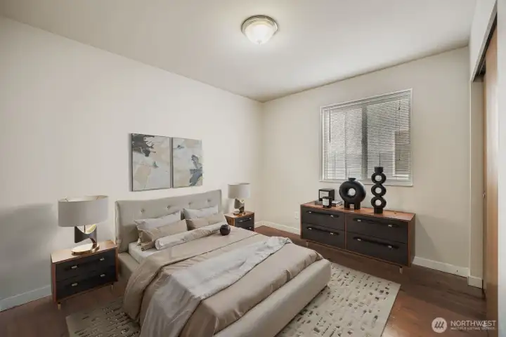 3rd floor bedroom *Virtually staged*