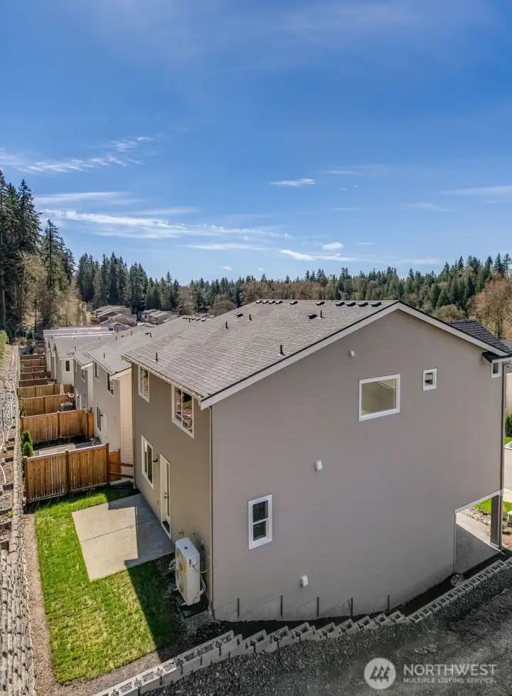 The sunny level yard is fully fenced, landscaped and ready for entertaining.