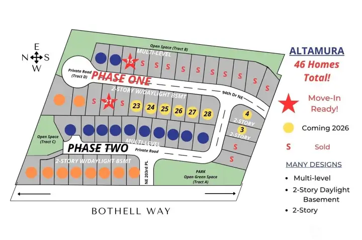 Lot 15 and 21 are both move-in ready!