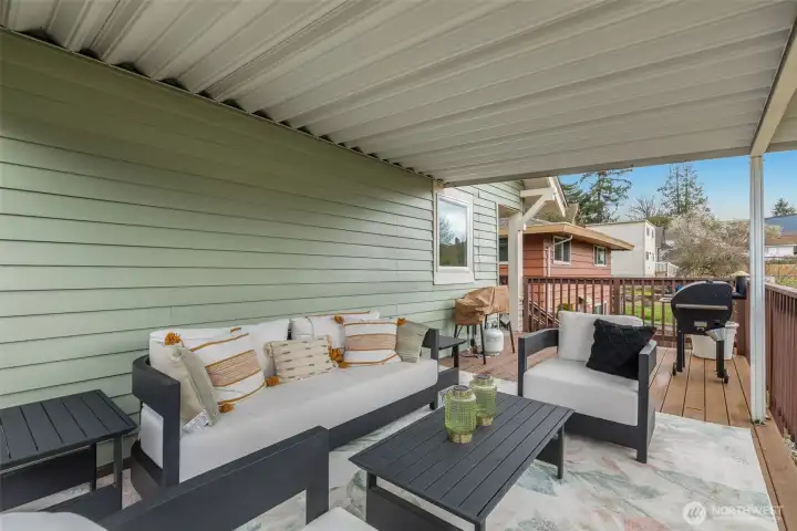 ...with room to entertain and easy to enjoy year round.