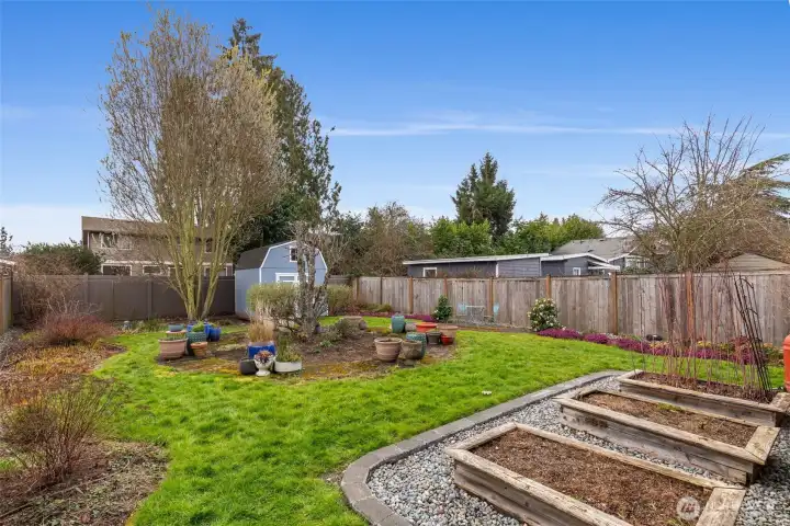 So much space to plant or play.