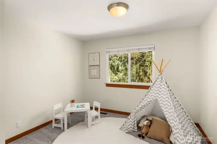 Bonus room can serve as playroom, media room or home office.