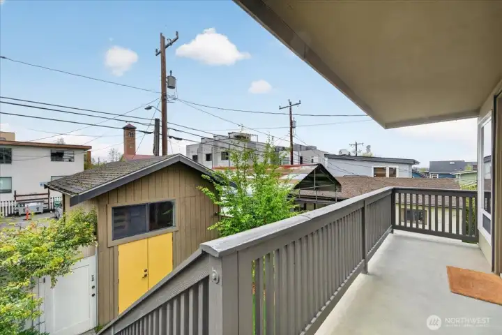 2nd floor deck with French doors